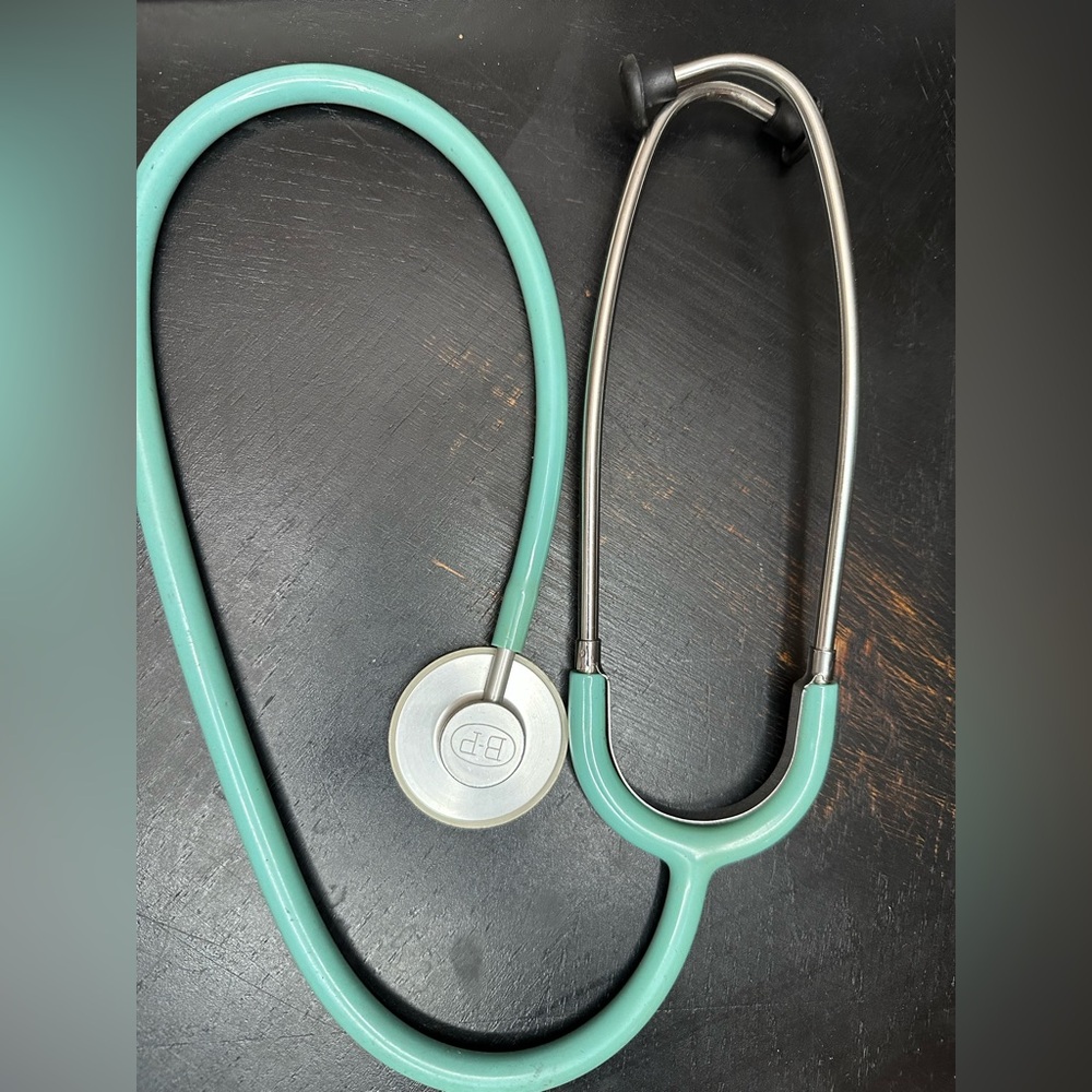 Vintage Bard-Parker Green and White Nurse Stethoscope - NIB